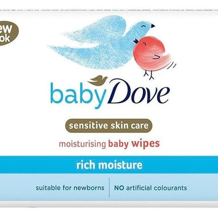 DOVE BABY WIPES RICH MOISTURE 50'S