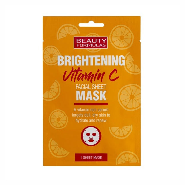 Beauty Formulas Vitamin C Brightening Facial Mask 1pk