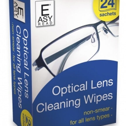 Easyread Optical Lens Cleaning Wipes 24pk