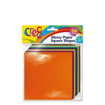 Crea8 Glossy Paper Square Shapes