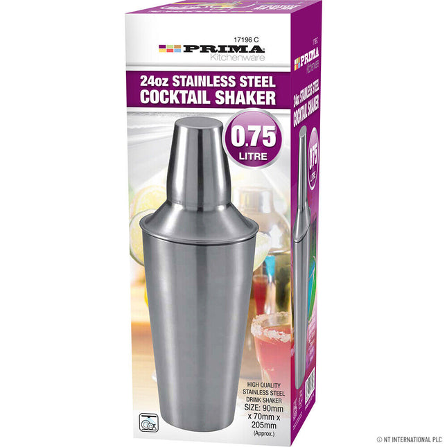 Prima Stainless Steel Cocktail Shaker 0.75L
