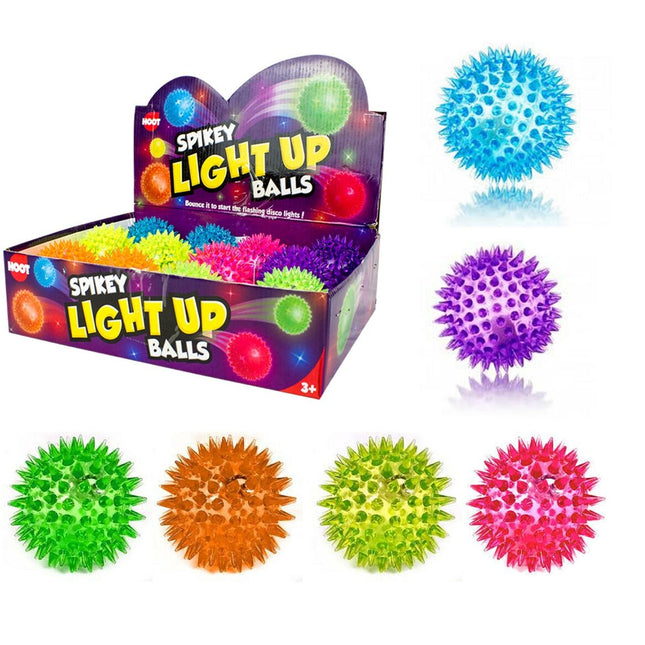 Light Up Spikey Bounce Ball 10cm