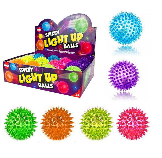 Light Up Spikey Bounce Ball 10cm