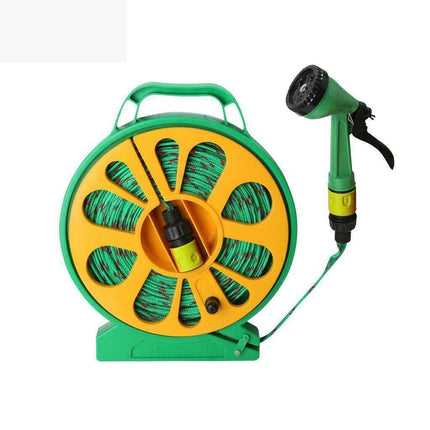 Green Habitats Flat Hose Spray Set 50ft  Yellow