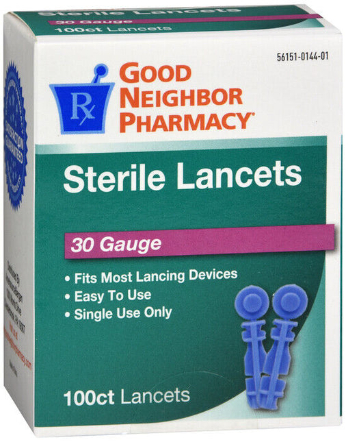 Good Neighbor Pharmacy Sterile Lancets 100's 30 Gauge