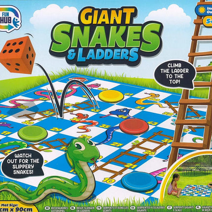 Fun Hub Giant Snakes & Ladders  90cm x 90cm