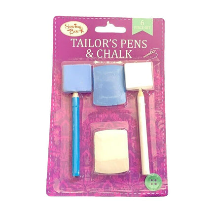 Sewing Box Tailor's Pens & Chalk Set