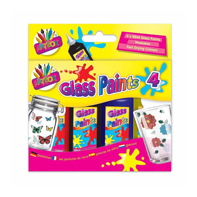 ArtBox Glass Paints 4 x 22ml
