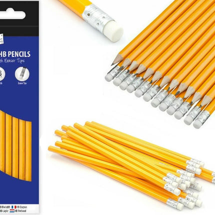 A* HB Pencils with Erasers (Single)