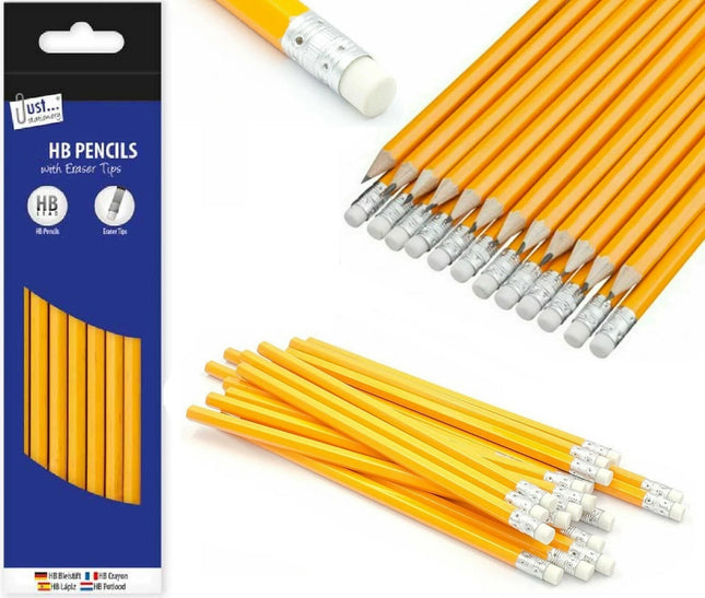 A* HB Pencils with Erasers (Single)