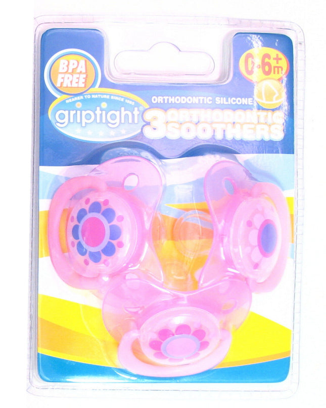 Orthodontic Soothers 3's 0-6 Months