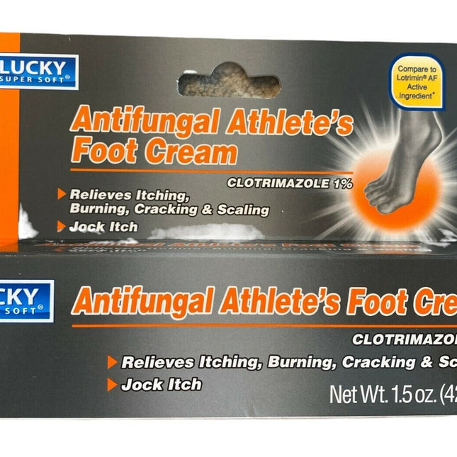 Lucky Antifungal Athlete's Foot Cream 1.5oz