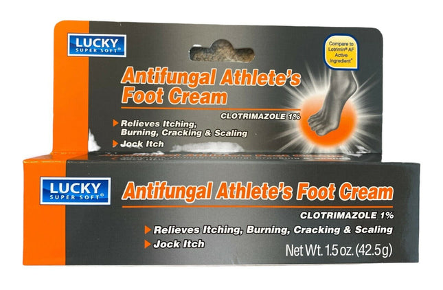Lucky Antifungal Athlete's Foot Cream 1.5oz