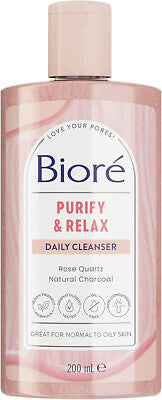 Biore Rose Daily Purify Cleanser 200ml