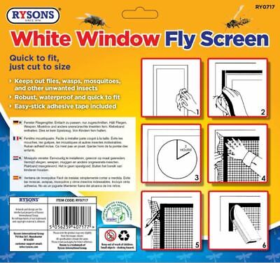 Rysons White Window Fly Screen 130cm x 150cm