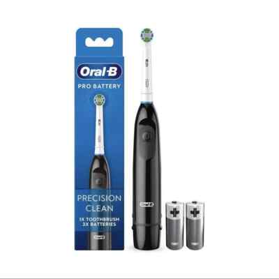 Oral-B Precision Clean Battery-Operated Toothbrush Black