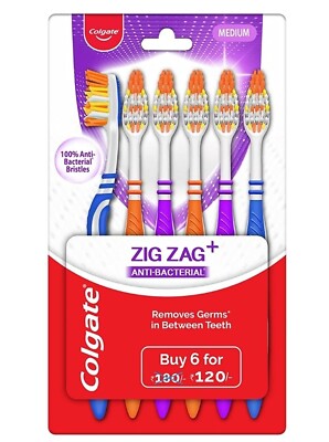 Colgate Zigzag Medium 6pk