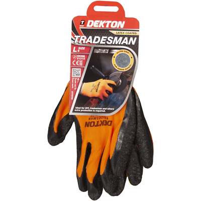 Dekton Tradesman Latex-Coated Working Gloves Large