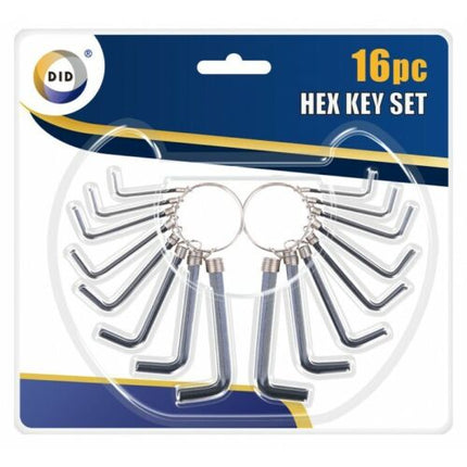 DID Hex Key Set 16pc.