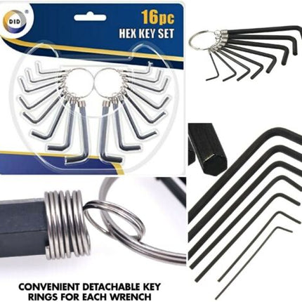 DID Hex Key Set 16pc.