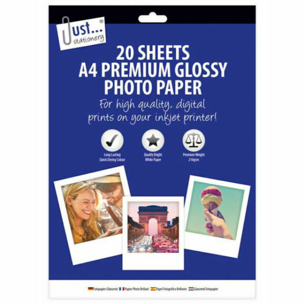 Just Stationery Glossy Photo Paper 20 sheets