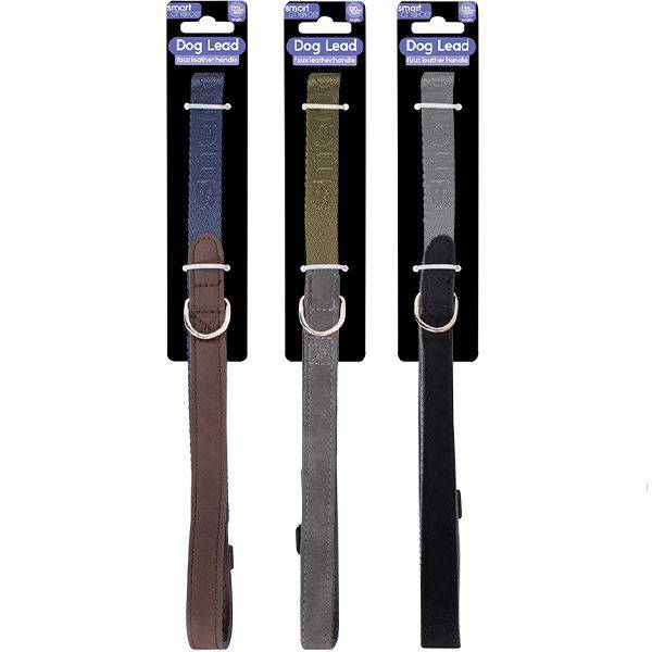 SMART CHOICE FAUX LEATHER DAG LEAD 120CM