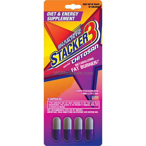 Stacker 3 Diet & Energy Supplement 4 caps