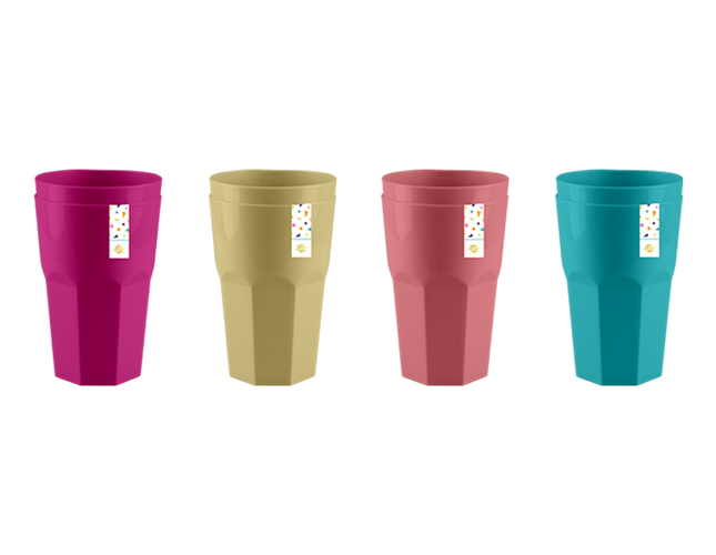 Summer Days Tumblers Plastic Asst 2pk