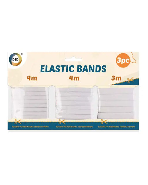 DID 4m Elastic Bands 8pc 3pk
