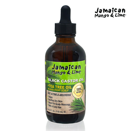 Jamaican Mango & Lime Black Castor Oil/Tea Tree Oil 4oz