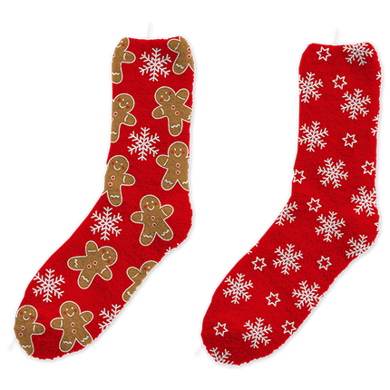 Farley Mill Men's Novelty Cozy Christmas Socks 2pk Asst