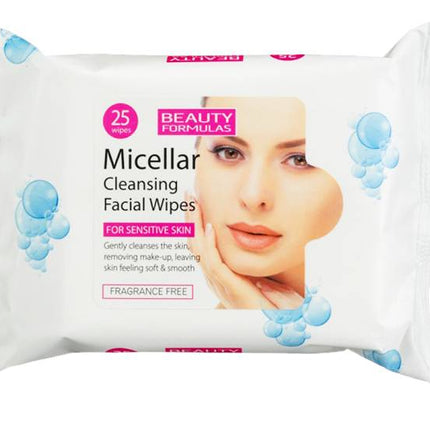 Beauty Formulas Micellar Facial Cleansing Wipes 25's