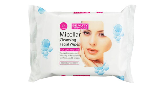 Beauty Formulas Micellar Facial Cleansing Wipes 25's