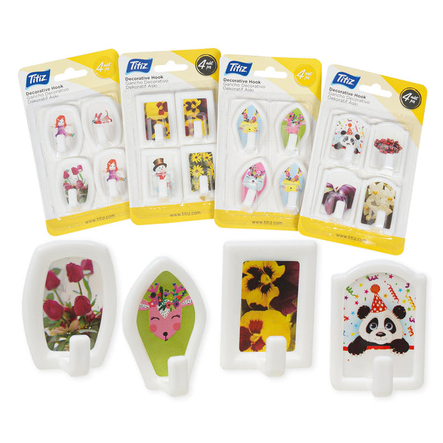Titiz Decorative Hook 4Pc