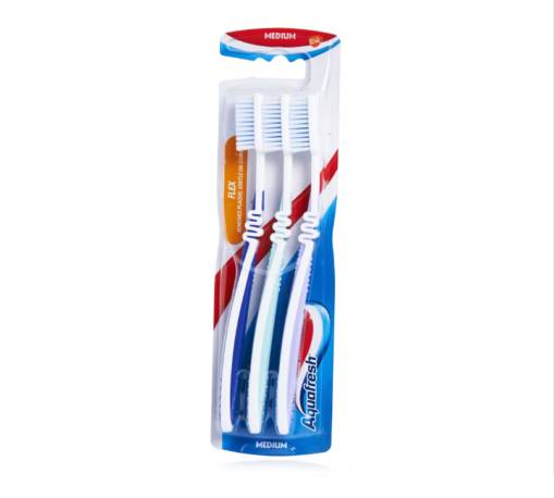 Aquafresh Flex Toothbrush 3pk Med