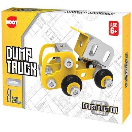 Hoot Miniature Metallic Construction Vehicles Asst