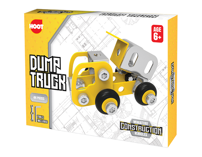 Hoot Miniature Metallic Construction Vehicles Asst