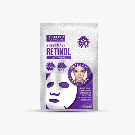Beauty Formulas Retinol Sheet Mask 1pk