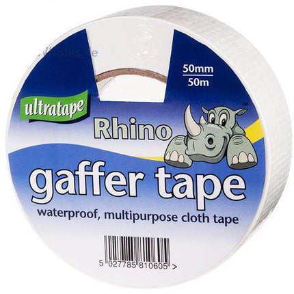 Ultratape Rhino White Gaffer Tape 50mm X 10m