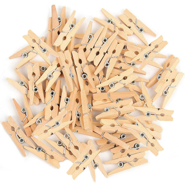 Bright & Homely Mini Wooden Craft Pegs 24's