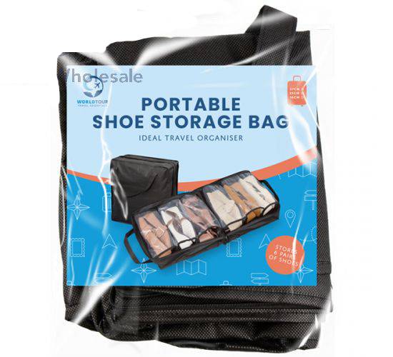 World Tour Portable Shoe Storage Bag