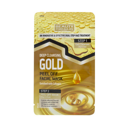 Beauty Formulas Gold Dual Step Facial Mask 3g + 10g