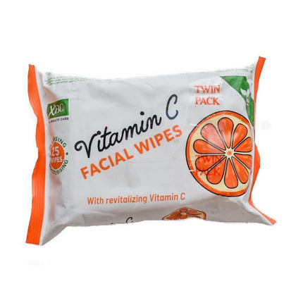 XBC VITAMIN C FACE WIPES TWIN PACK