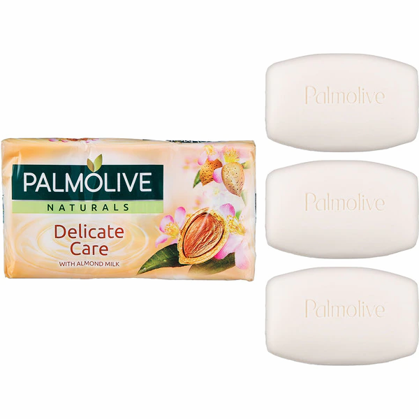 Palmolive Soap Delicate Care W/Amlond Bar 3pk