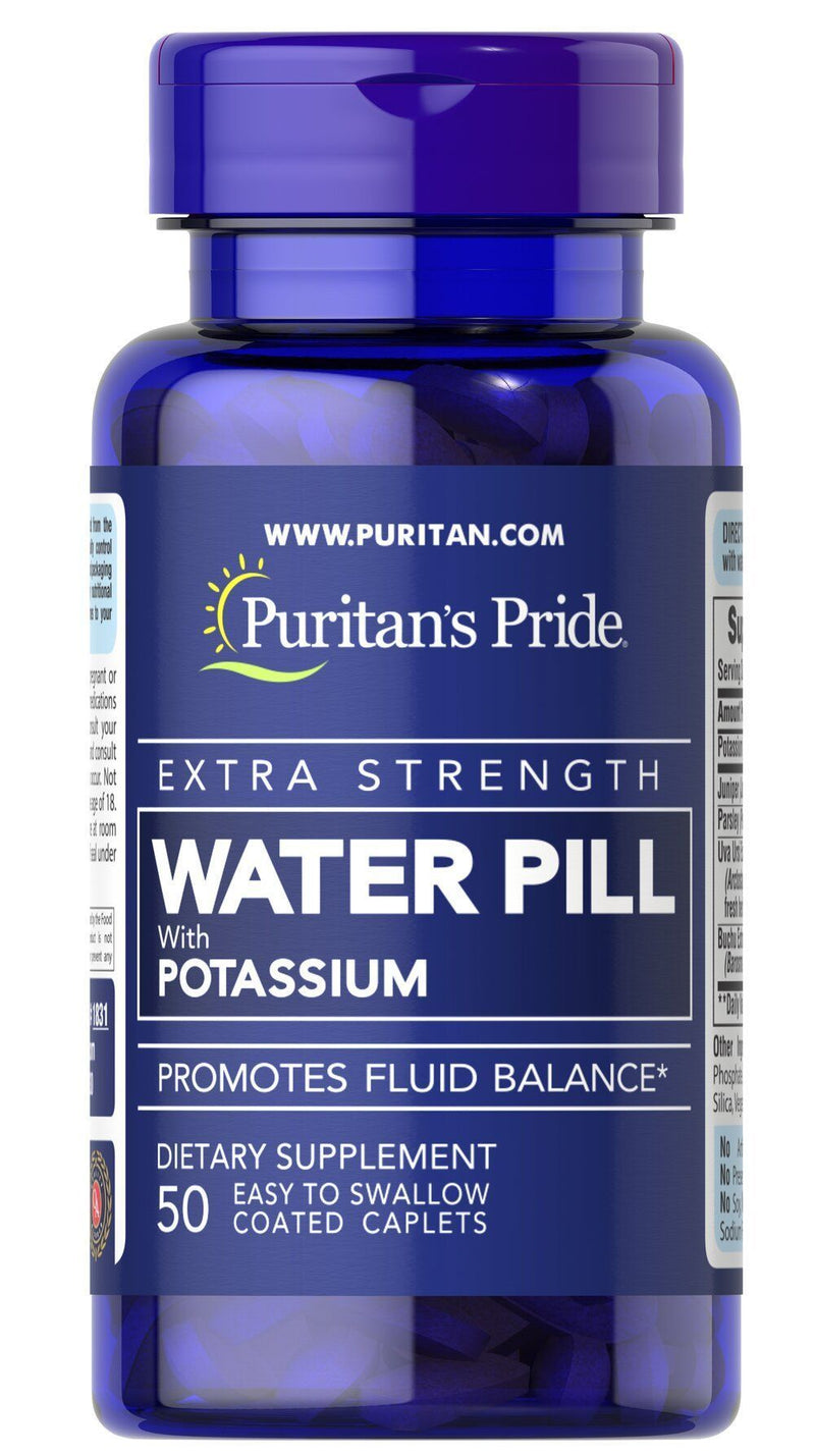 Puritan's Pride Water Pill Caplets 50's