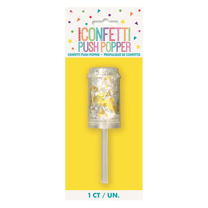 Unique Confetti Push Popper