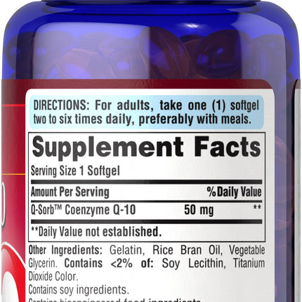 Puritan's Pride CO Q-10 Softgels 50mg