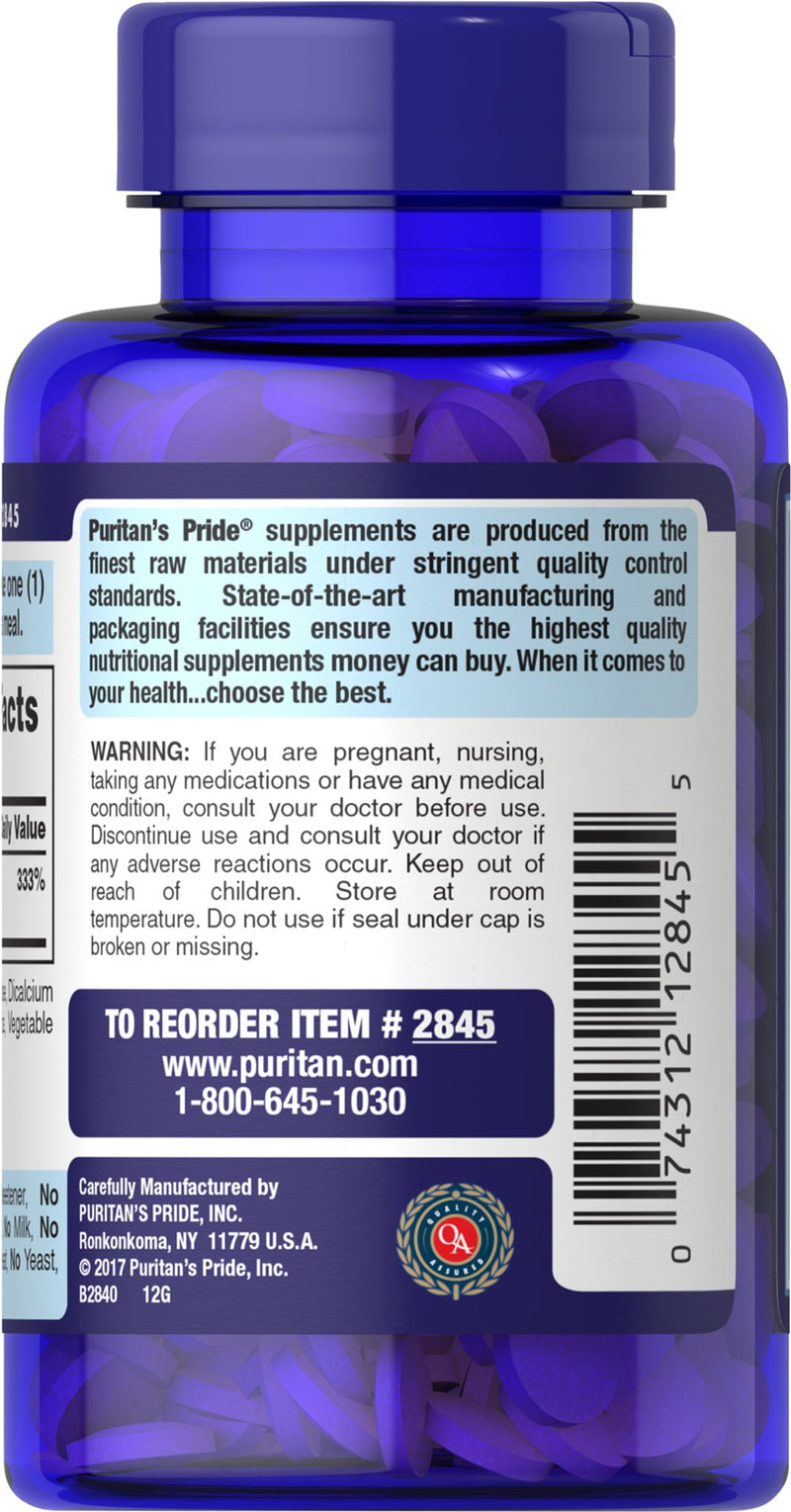 Puritan's Pride Folate 1333mcg DFE