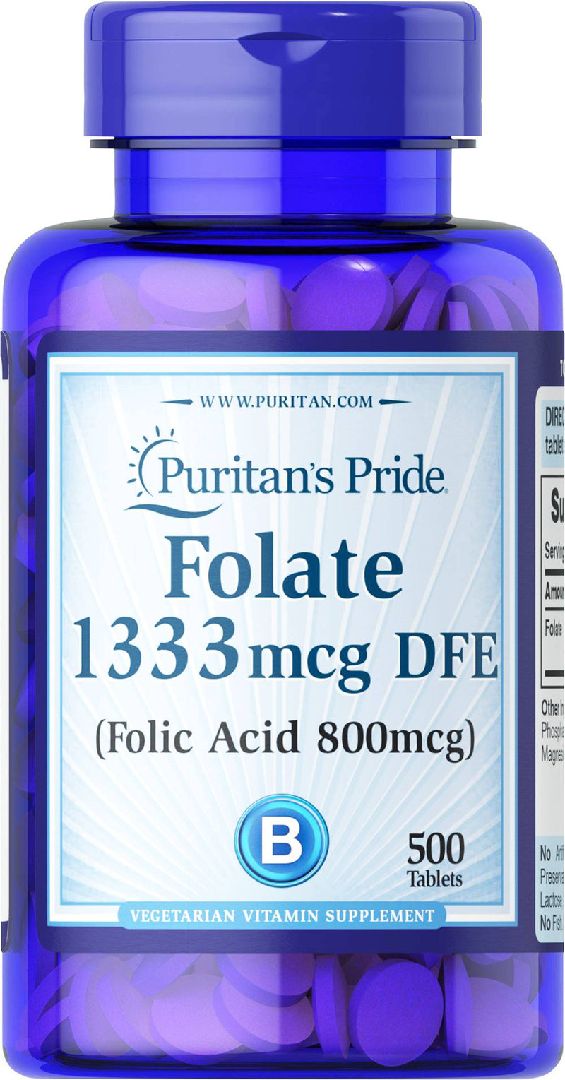 Puritan's Pride Folate 1333mcg DFE