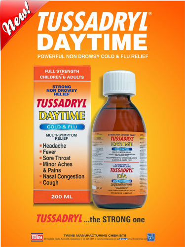 Tussadryl Daytime Cold & Flu Multi-Symptom 200ml